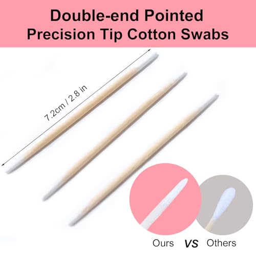 600PCS Microblading Cotton Swabs - Precision Tip Applicators