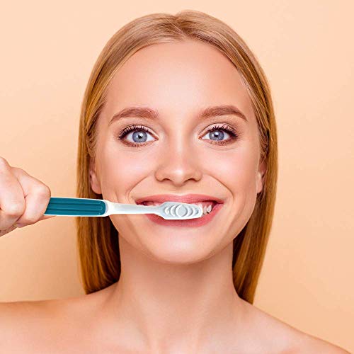Reach Advanced Design Soft Toothbrush Pack of 6 with Cap & Tongue Scraper