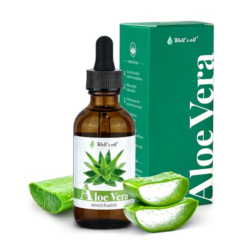 Well's Oil Aloe Vera Oil for Skin & Hair - Hydrating & Nourishing 60ml