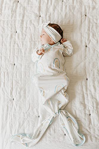 Copper Pearl Skye Baby Bow Headband - Soft & Stretchy Hair Accessory