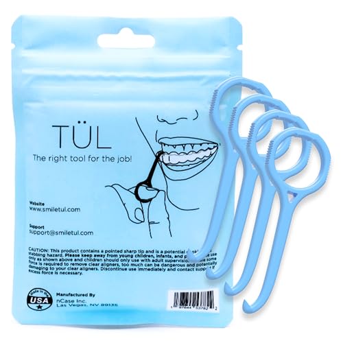 NCASE Invisalign Remover Tool 4-Pack – Lifetime Guarantee, Made in USA, Compatible with All Clear Aligners & Retainers