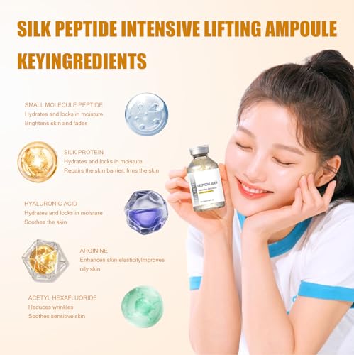 Silk Peptide Intensive Lifting Ampoule - Anti-Aging Facial Essence, 50ml