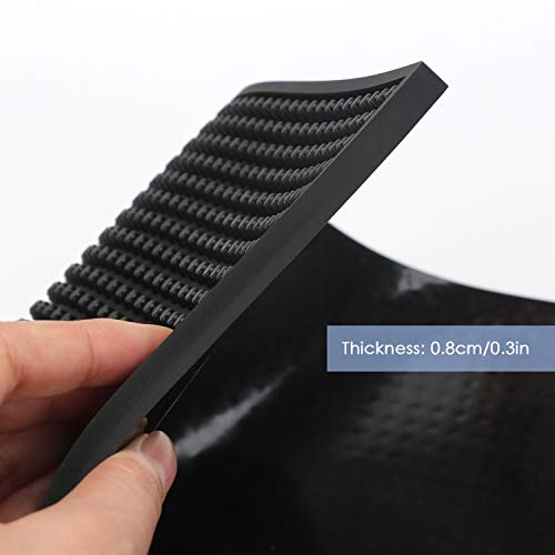 Segbeauty 17.5x11.8 Inch Black Anti-Slip Rubber Barber Mat for Stations & Countertops