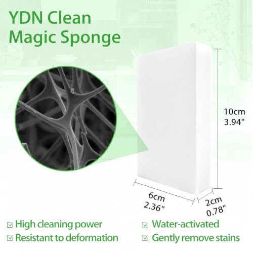 YDN Clean Melamine Magic Sponge Eraser - 50 Pack for Multi-Purpose Cleaning