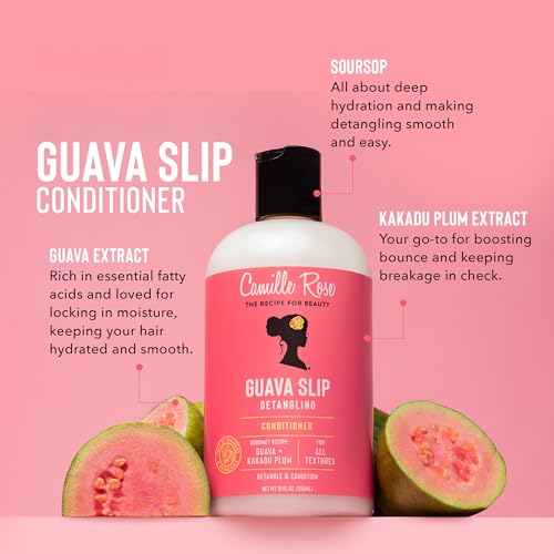 Camille Rose Guava Slip Detangling Conditioner, 12 fl oz