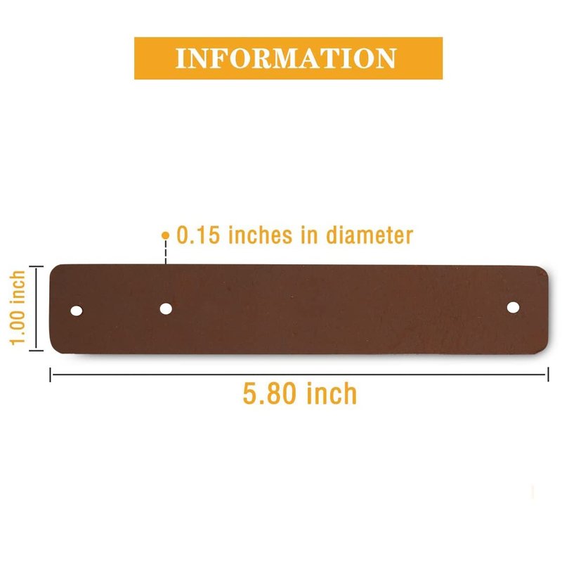 CestAntiQ Leather Dresser Knobs, 12 Pack Knobs for Dresser Drawers, Soft Drawer Knobs Upgrade The Look of Furniture, Perfect Replacement of Metal Cabinet Knobs Brown