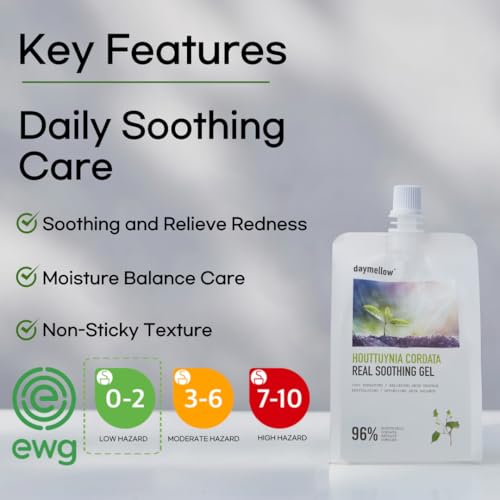 daymellow Heartleaf 96% Soothing Gel - Korean Skincare Redness Relief