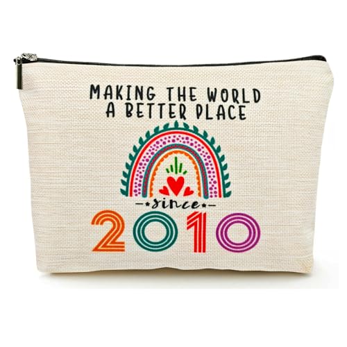 Sweet 16 Birthday Makeup Bag - Trendy Gift for 16 Year Old Teenage Girls