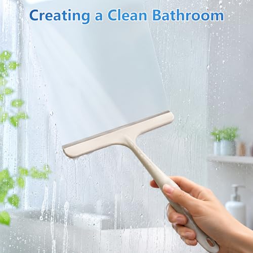 3-Pack Shower Squeegee Set for Glass & Car Windows - Durable & Ergonomic