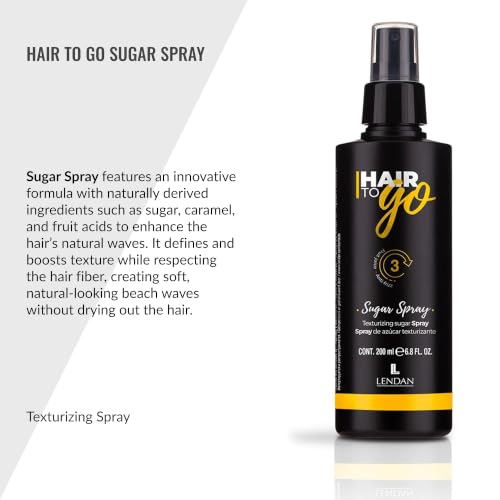 Lendan Hair Texturizing Spray with UV Protection - Salt-Free Wave Enhancer, 200ml
