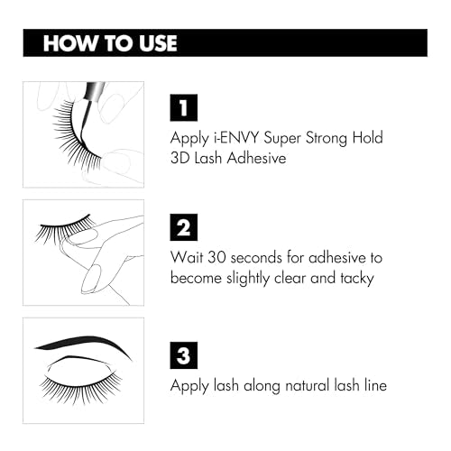 i-ENVY 3D Lash Glue - Super Strong Hold Brush-On Adhesive