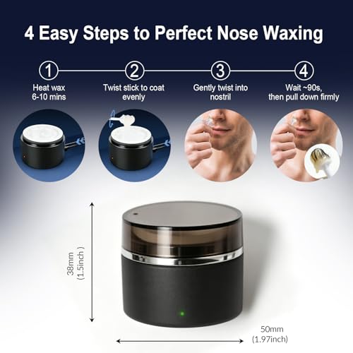 WaxFans Nose Wax Kit for Ear, Nose & Eyebrow Hair Removal