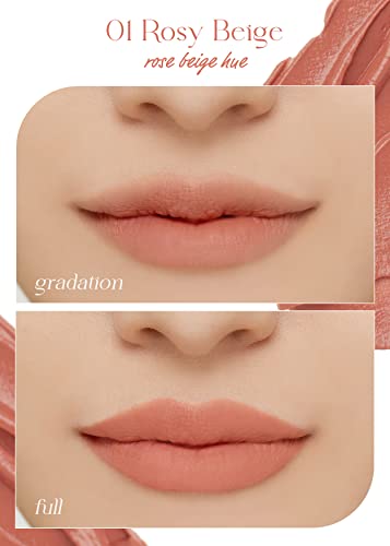 I'M MEME Color Key Ring Velvet Lip Tint - 01 Rosy Beige, Long Lasting Stain