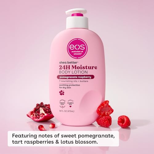 eos Shea Better Body Lotion, Pomegranate Raspberry, 16 fl oz (Pack of 2)