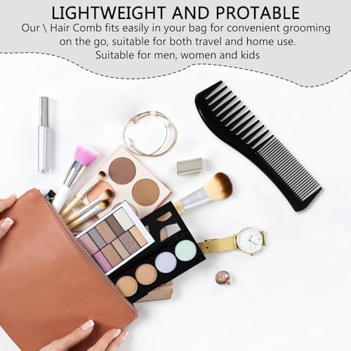 SIMPOR Detangling Hair Comb - Double Sided Wide & Fine Tooth Comb