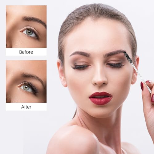 200 Pcs Disposable Eyelash Brushes Crystal Mascara Wands for Eye