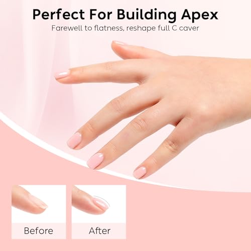 Nicedeco Rubber Base Gel Nail Polish Set NSET6-35 - 6 Pcs Vegan, HEMA Free