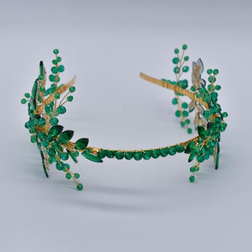 WONRLUA Handcrafted Rhinestone Bridal Headband - Elegant Wedding Headpiece