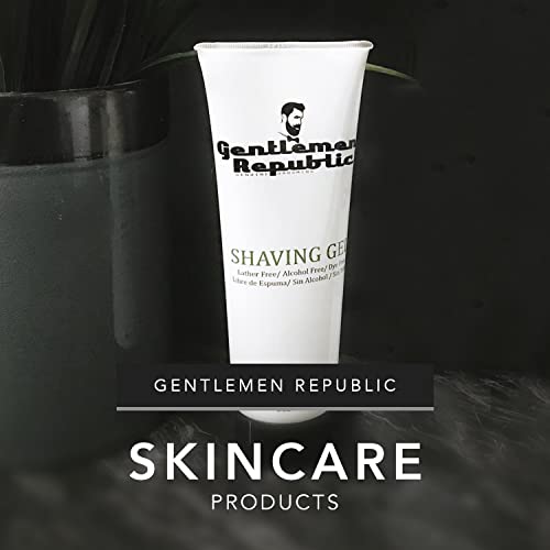 Gentlemen Republic Shaving Gel, 8oz Alcohol-Free Maximum Glide Formula