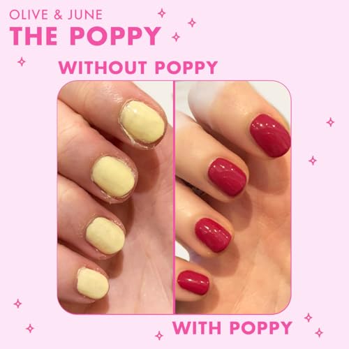 Olive & June The Poppy Universal Nail Polish Handle - Ergonomic Grip for Easy Manicures
