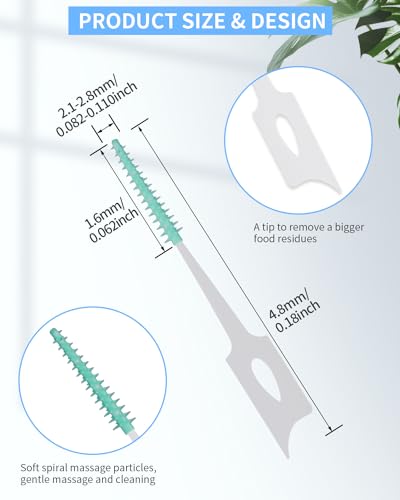 Interdental Brush Set with Soft Dental Picks - 70 PCS