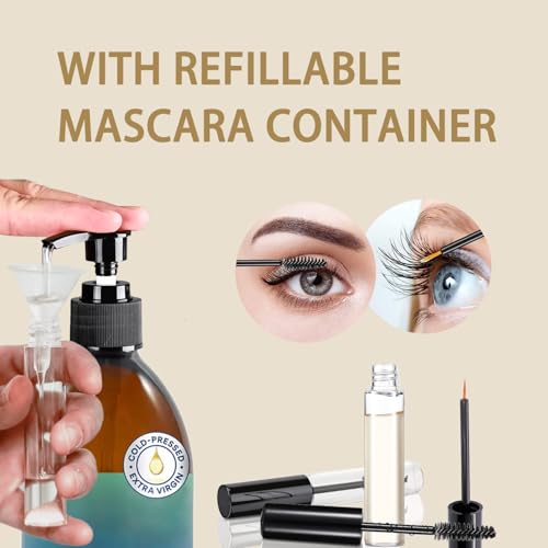 2 Pack Precision Pump Dispenser for Castor Oil & Liquids