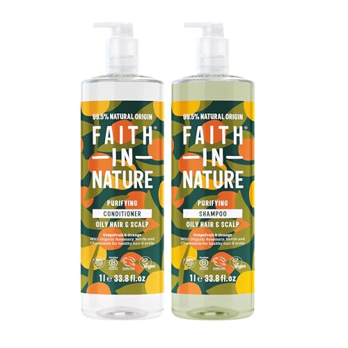 Faith In Nature Natural Shampoo & Conditioner Set - Grapefruit & Orange