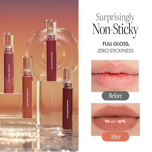 rom&nd Glasting Water Tint 15 Nudy Sundown Lip Gloss & Color, Long-Lasting