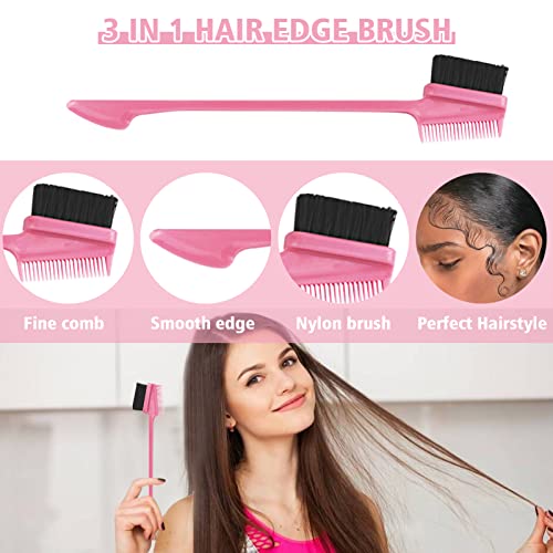 8-Piece Hair Styling Comb Set for Edges & Teasing Brushes