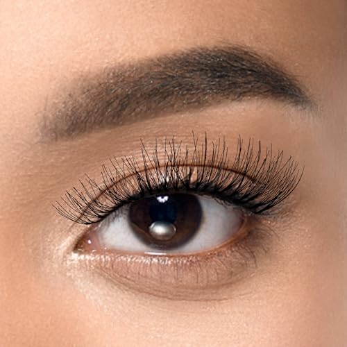 KISS Looks So Natural Medium Cluster Lashes Pack of 30 - Short & Medium Length, Reusable, Easy to Apply