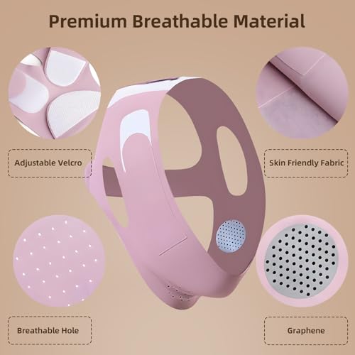 V-Line Chin Strap for Sleep & Yoga - Reusable Jaw & Face Shaping Band