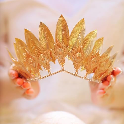 Yean Gold Leaf Crown Headband – Greek Goddess Roman Laurel Headpiece