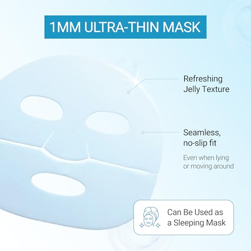 Tenzero Hyaluronic Acid PDRN Hydrating Mask Pack for Sensitive Skin, 3 Sheets