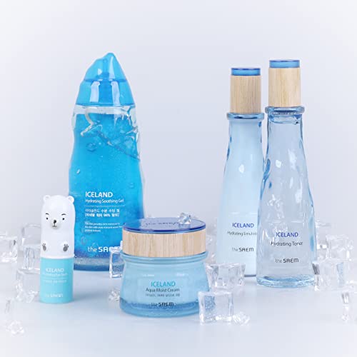 THESAEM Iceland Aqua Moist Cream - Hydrating Face Moisturizer for Sensitive Skin