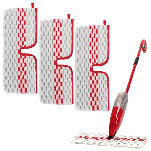 O-Ceda ProMist MAX Mop Pads - Reusable Microfiber Refills, 3 Pack