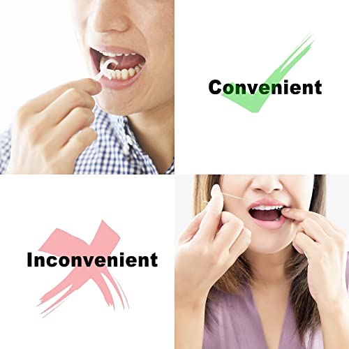 AOCEAN Dental Floss Picks - Travel-Friendly Dual-Function 40Pcs