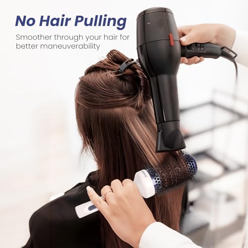 AIMIKE 2-Inch Nano Ionic Round Brush for Blow Drying & Styling