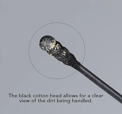 GIGIFULL Multifunctional Cotton Swabs 100 Pack with Storage Box for Ear, Nose, Makeup & Electronics