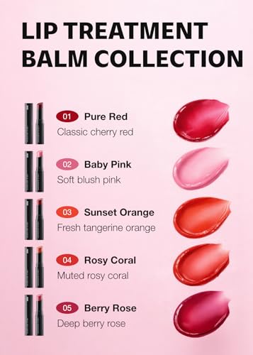 ISOI Bulgarian Rose Lip Treatment Balm - Pure Red, Hydrating & Tinted