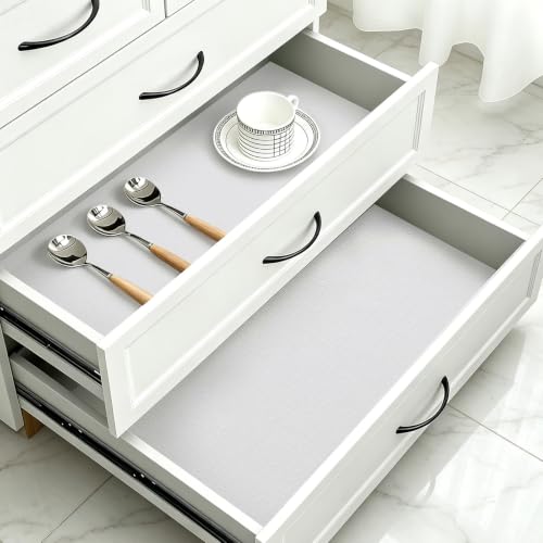 Non-Adhesive Kitchen Shelf Liner, 12" x 240" - Waterproof & Washable