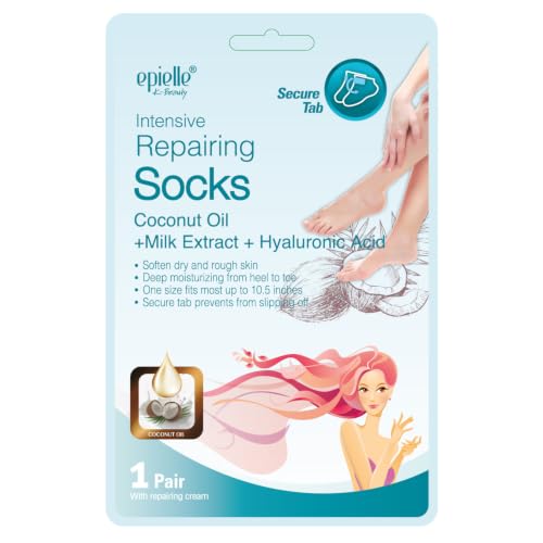 Epielle Foot Peeling & Intensive Repairing Mask Set - 2-Step Foot Care
