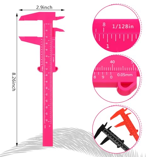 Frienda Eyebrow Measuring Ruler Set - 5 Mini Calipers for Tattoo Artists