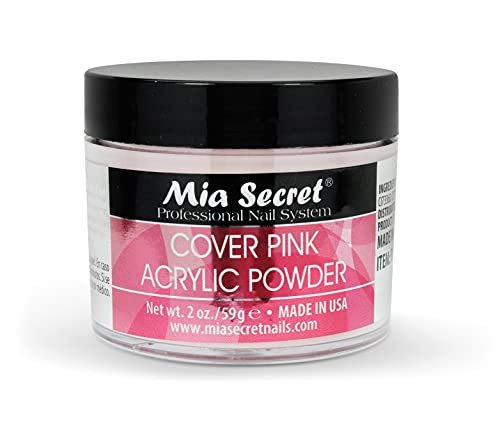 Mia Secret Cover Pink Acrylic Powder - Professional Nail Sculpting, 2 Oz