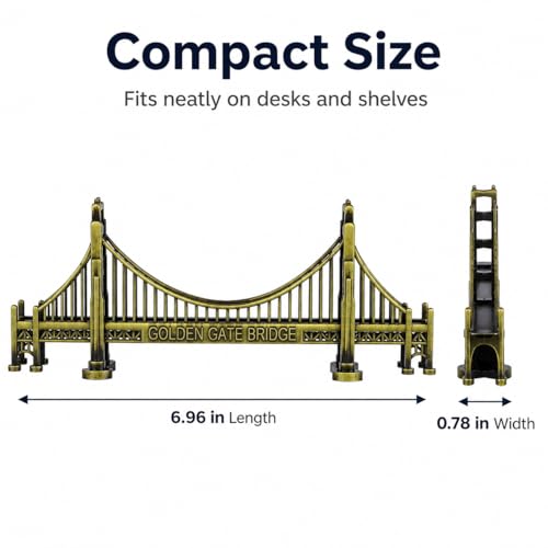 Golden Gate Bridge Model Statue | San Francisco Architecture Decor