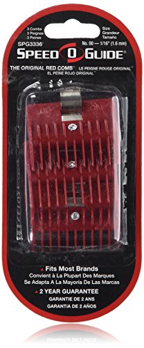 Speed-O-Guide Size 00 Comb Pack of 3 - Professional Hair Grooming Tool