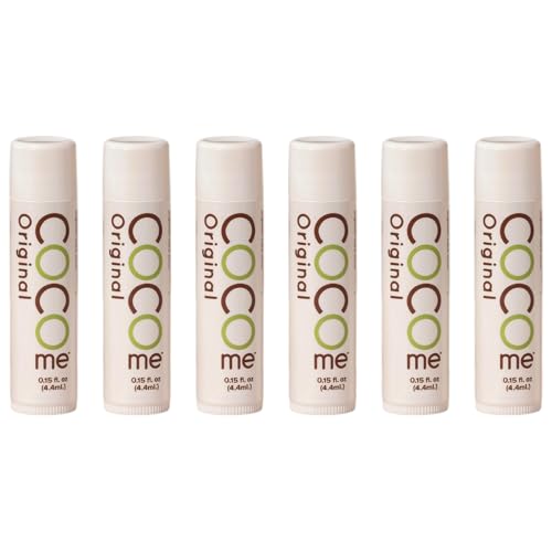 CoCo Me Organic Lip Balm - Coconut Oil & Beeswax - 6 Pack, 0.15oz
