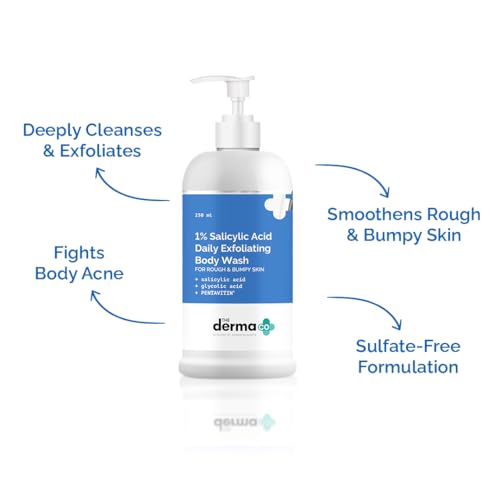 The Derma Co 1% Salicylic Acid Exfoliating Body Wash, 250ml