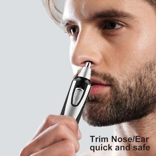 GOMINYUF 4-Pack Nose & Ear Trimmer Replacement Heads with Cleaning Brush
