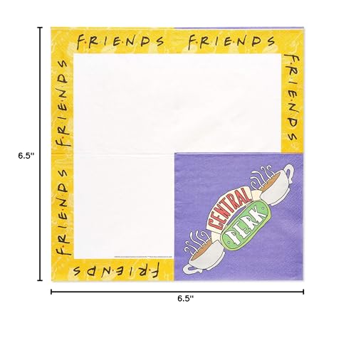 Friends Party Supplies - Lunch Napkins (50-Count) with Central Perk Design