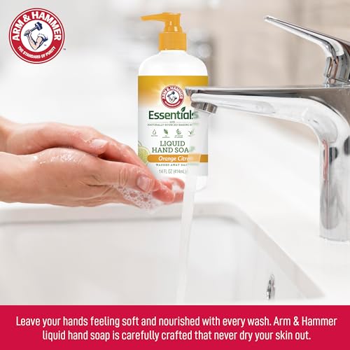 Arm & Hammer Orange Citrus Liquid Hand Soap 14 fl oz – Gentle Cleansing & Softening